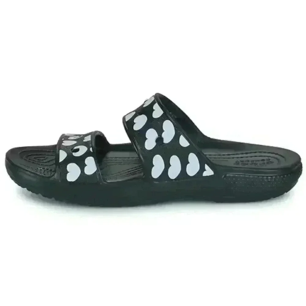 CROCS heart print
